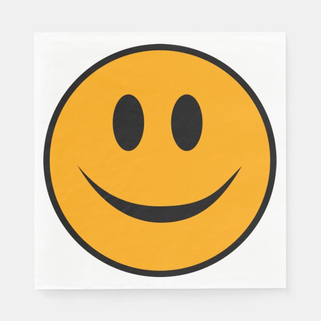 Smiling Face Emoji Napkins (Front)