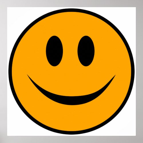 Smiling Face Emoji Poster