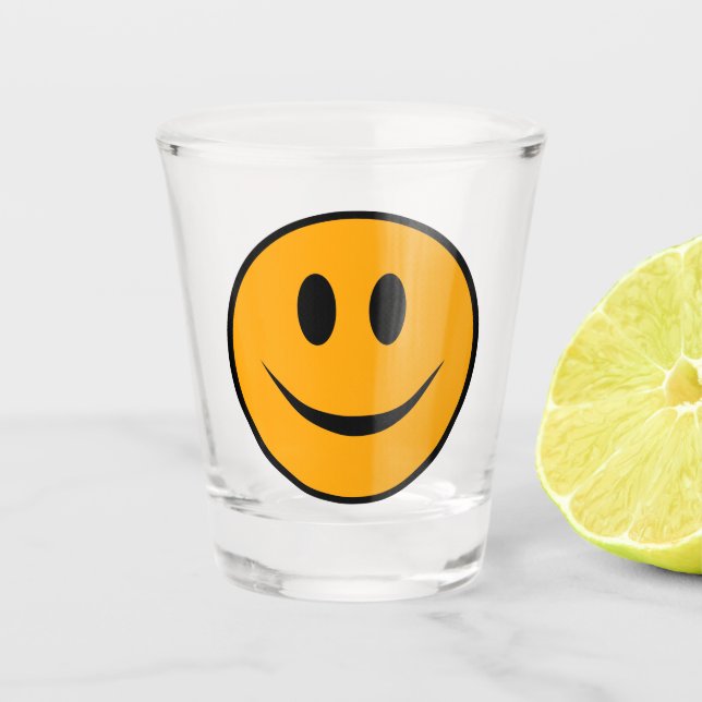 Smiling Face Emoji Shot Glass (Front)
