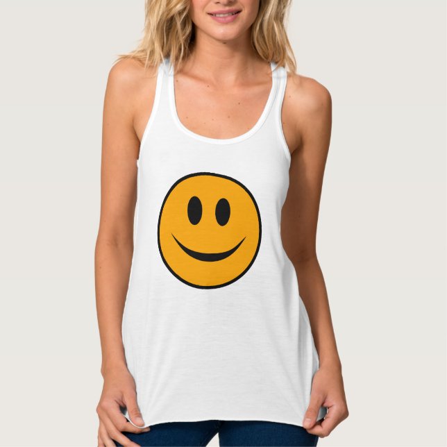 Smiling Face Emoji Tank Top (Front)