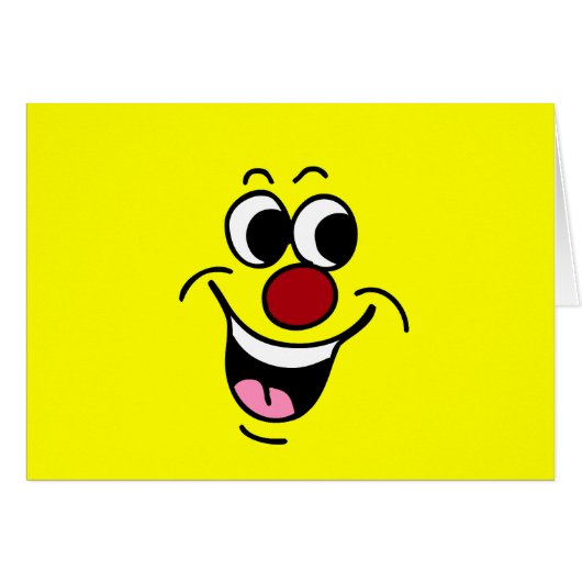 Smiling Face Grumpey Cards (Front Horizontal)