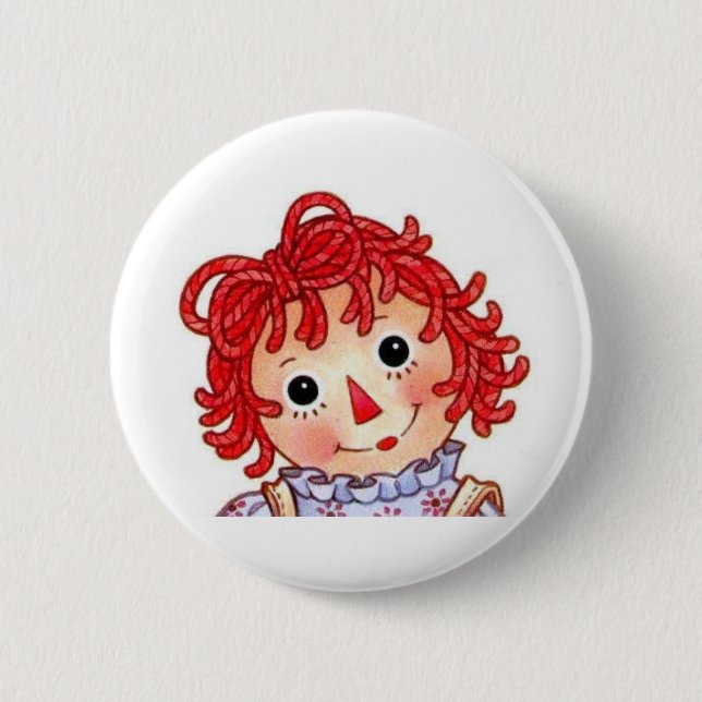 smiling face pinback button (Front)