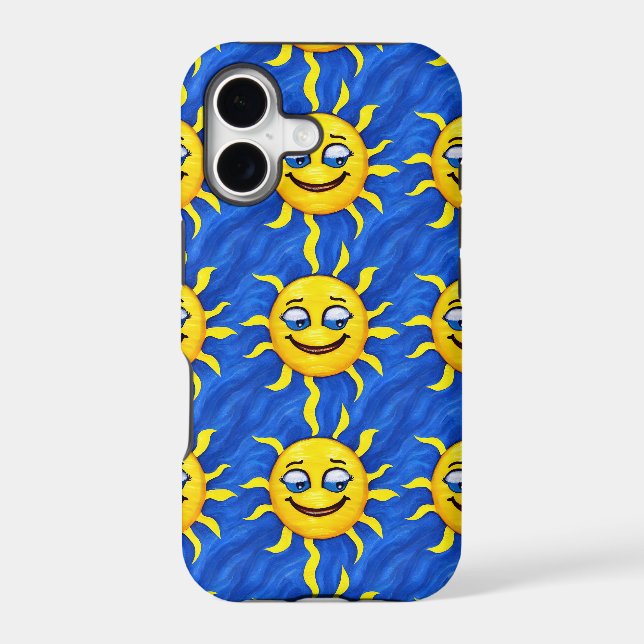 Smiling Face Sunny Sun Iphone Case (Back)