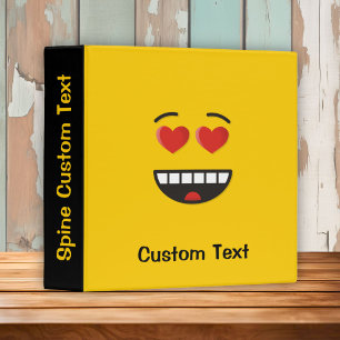 Smiling Face with Heart-Shaped Eyes Binder