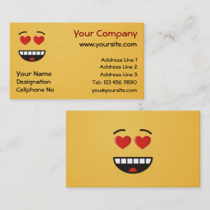 Smiling Face with Heart-Shaped Eyes Business Card