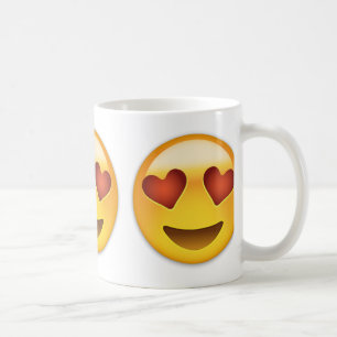 Smiling Face With Heart Shaped Eyes Emoji Coffee Mug
