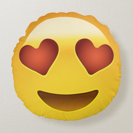 Emoji Keychain Yellow Heart Shapes Eyes