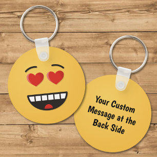 Smiling Face with Heart-Shaped Eyes Keychain