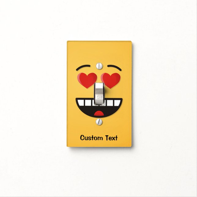 Smiling Face with Heart-Shaped Eyes Light Switch C (In Situ)