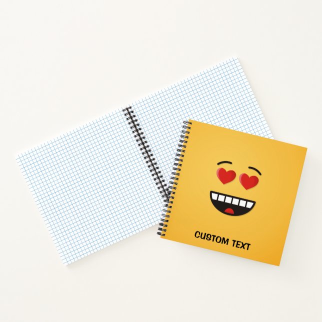 Smiling Face with Heart-Shaped Eyes Notebook (Inside)