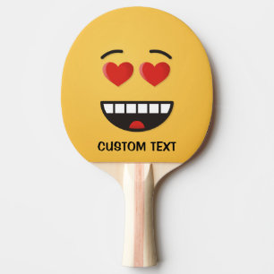 Smiling Face with Heart-Shaped Eyes Ping-Pong Paddle
