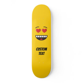Smiling Face with Heart-Shaped Eyes Skateboard