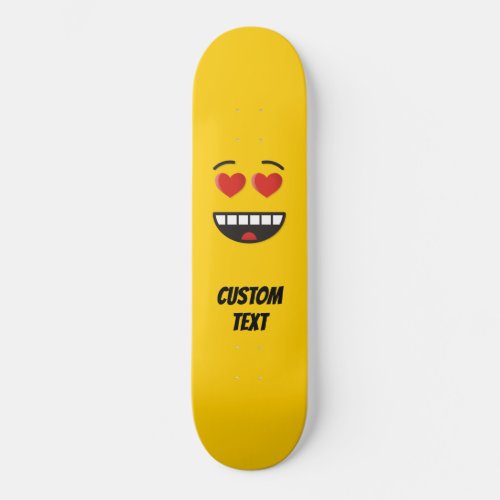 Smiling Face with Heart_Shaped Eyes Skateboard