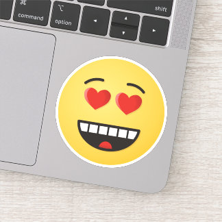 Smiling Face with Heart-Shaped Eyes Sticker
