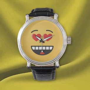 Smiling Face with Heart-Shaped Eyes Watch