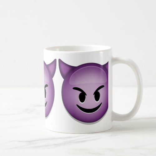 Smiling Face With Horns Emoji Coffee Mug