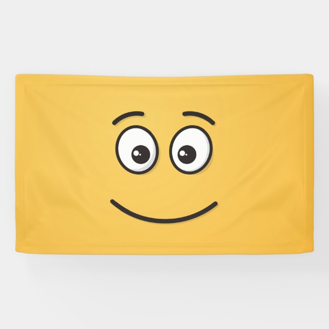 Smiling Face with Open Eyes Banner (Horizontal)