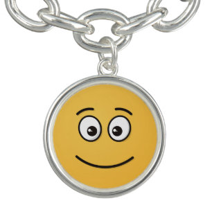 Smiling Face with Open Eyes Charm Bracelet