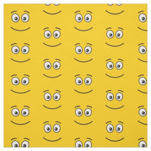 Smiling Face with Open Eyes Fabric