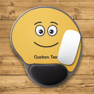 Smiling Face with Open Eyes Gel Mouse Pad