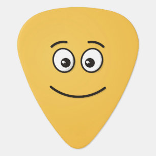 Smiling Face with Open Eyes Guitar Pick
