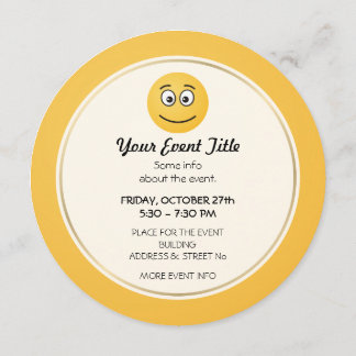 Smiling Face with Open Eyes Invitation