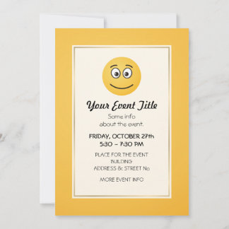 Smiling Face with Open Eyes Invitation