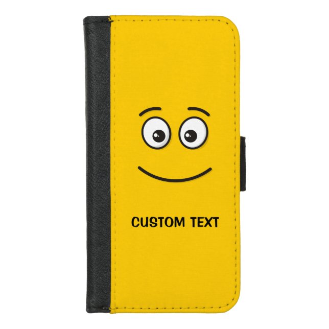 Smiling Face with Open Eyes iPhone Wallet Case (Front)