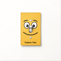 Smiling Face with Open Eyes Light Switch Cover