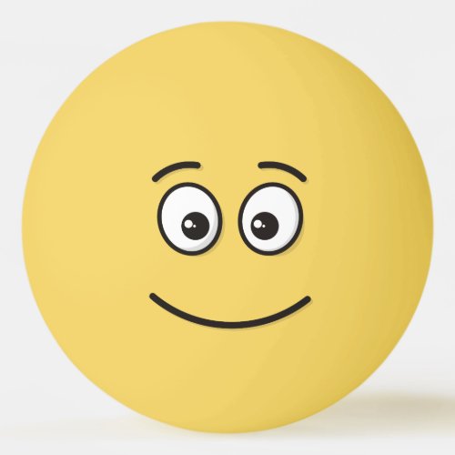 Smiling Face with Open Eyes Ping Pong Ball