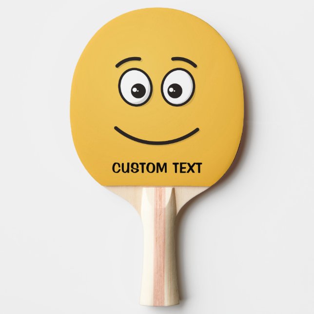 Smiling Face with Open Eyes Ping-Pong Paddle (Front)