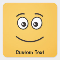 Smiling Face with Open Eyes Square Sticker