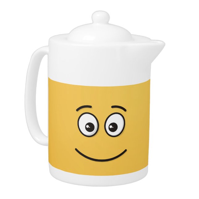 Smiling Face with Open Eyes Teapot (Left)