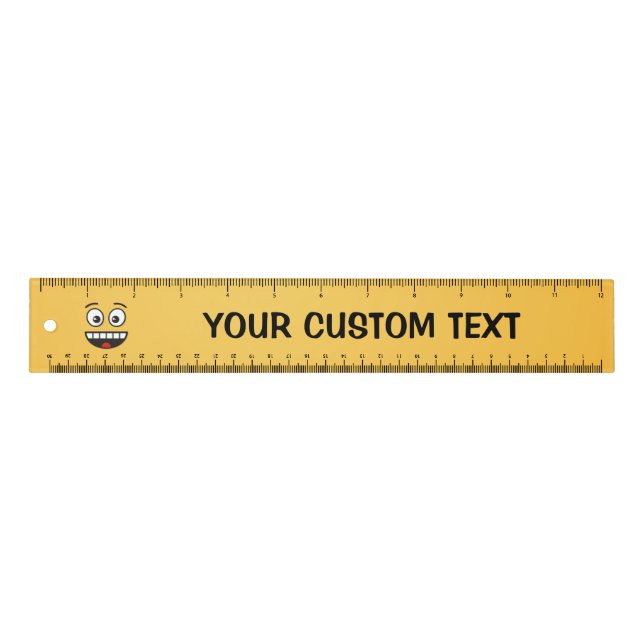 Smiling Face with Open Mouth 12 inch Ruler (Front)