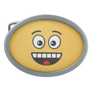 Smiling Face with Open Mouth Belt Buckle