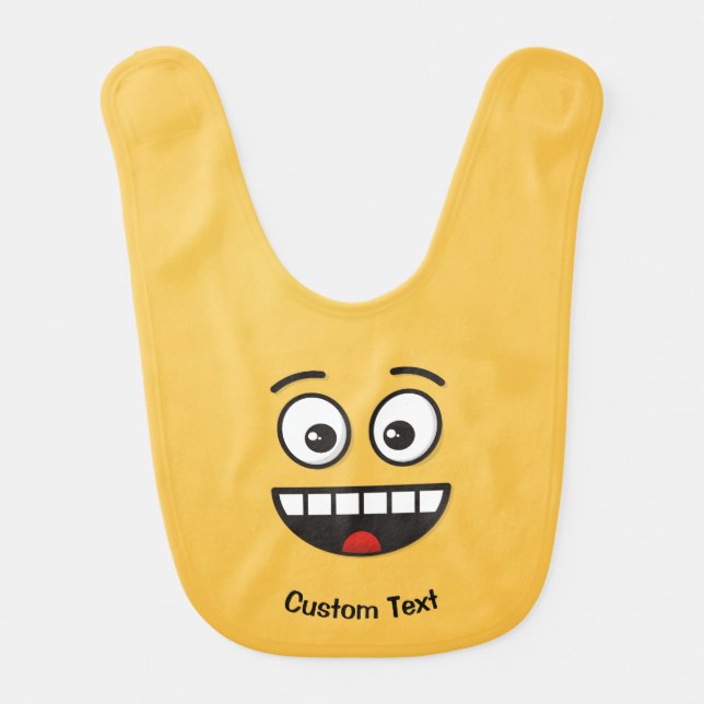 Smiling Face with Open Mouth Bib (Front)