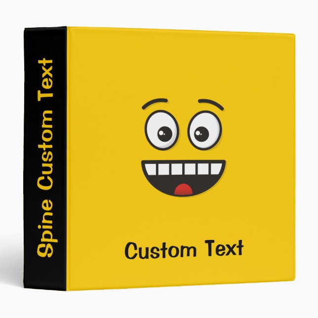 Smiling Face with Open Mouth Binder (Front/Spine)