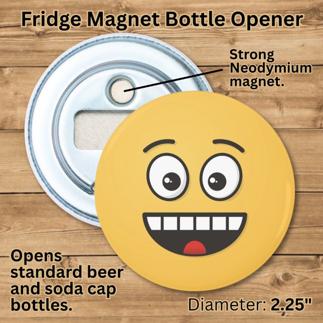 Smiling Face with Open Mouth Bottle Opener (Creator Uploaded)