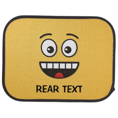 Smiling Face with Open Mouth Car Mat