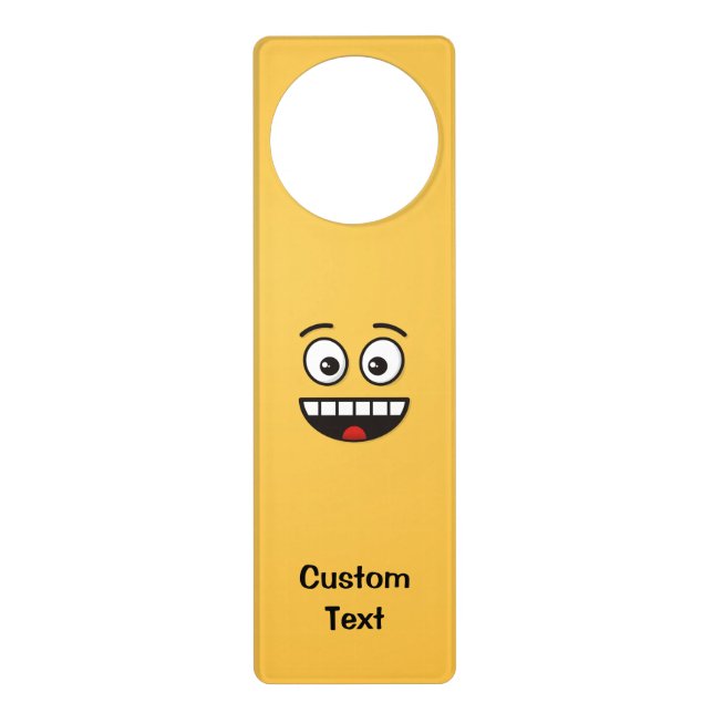 Smiling Face with Open Mouth Door Hanger (Front)