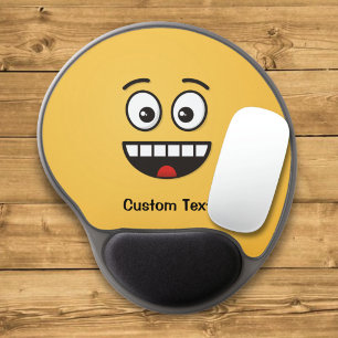 Smiling Face with Open Mouth Gel Mouse Pad