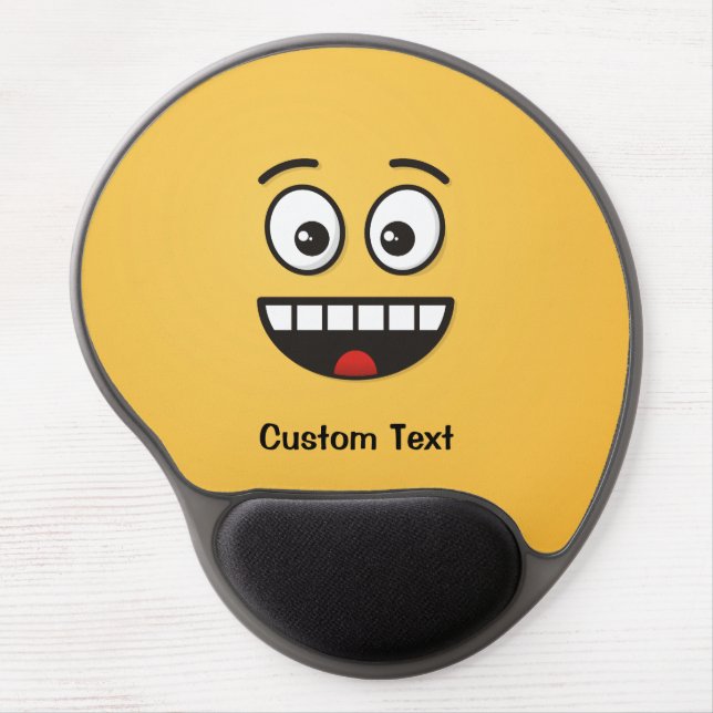 Smiling Face with Open Mouth Gel Mouse Pad (Front)