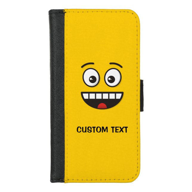 Smiling Face with Open Mouth iPhone Wallet Case (Front)