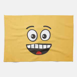 Smiling Face with Open Mouth Kitchen Towel