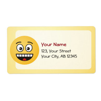 Smiling Face with Open Mouth Label
