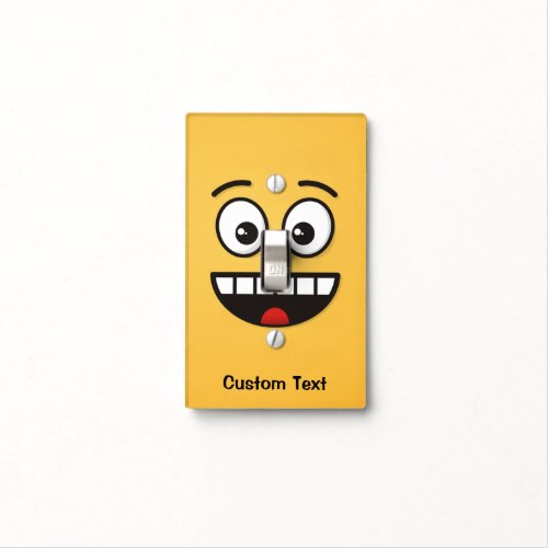 Smiling Face with Open Mouth Light Switch Cover