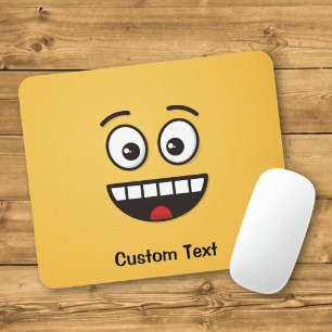 Smiling Face with Open Mouth Mouse Pad
