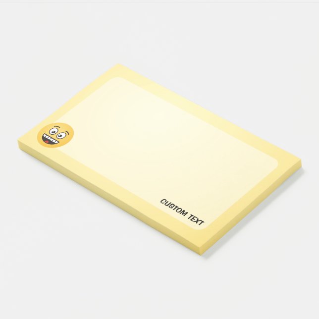 Smiling Face with Open Mouth Post-it Notes (Angled)
