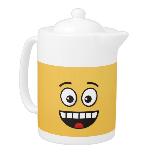 Smiling Face with Open Mouth Teapot (Left)