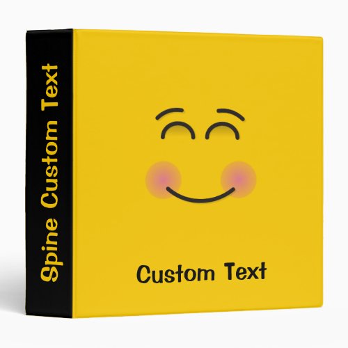 Smiling Face with Smiling Eyes Binder